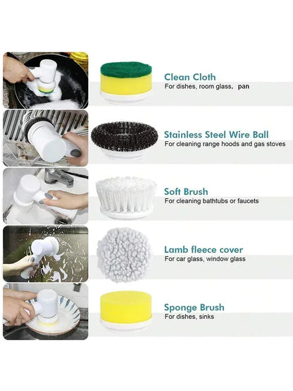 Rayne&Co.™️ 5-in-1 Electric Spin Scrubber